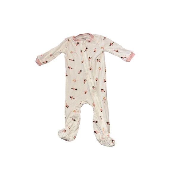 Milkberry Baby Girl Bamboo Footie One-piece Sleeper Pajamas Soft Sleeper One Pie - Picture 1 of 7